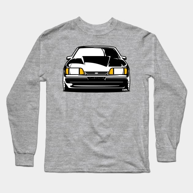 Foxbody Ford Mustang Notch Long Sleeve T-Shirt by LYM Clothing